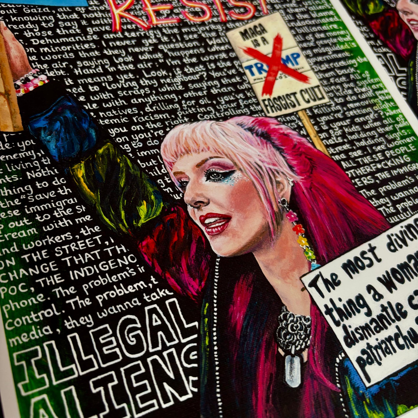 'ILLEGAL ALIENS' A4 Fan Art 100% Charity Donation *NEW*