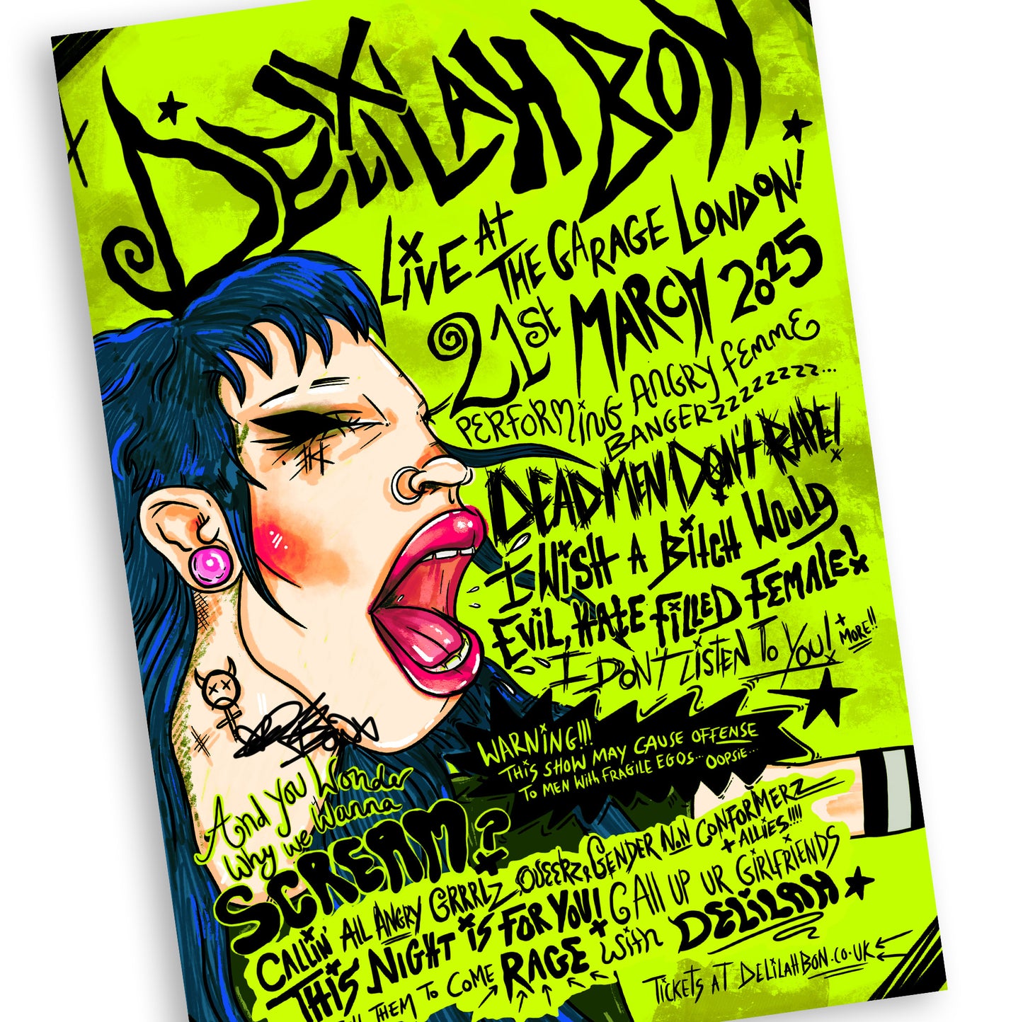 London 2025 Gig Poster Ltd Edition