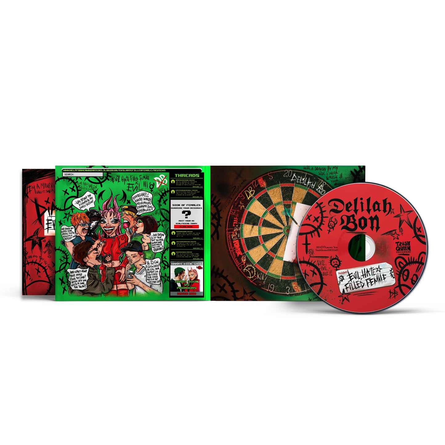 Evil, Hate Filled Female - CD