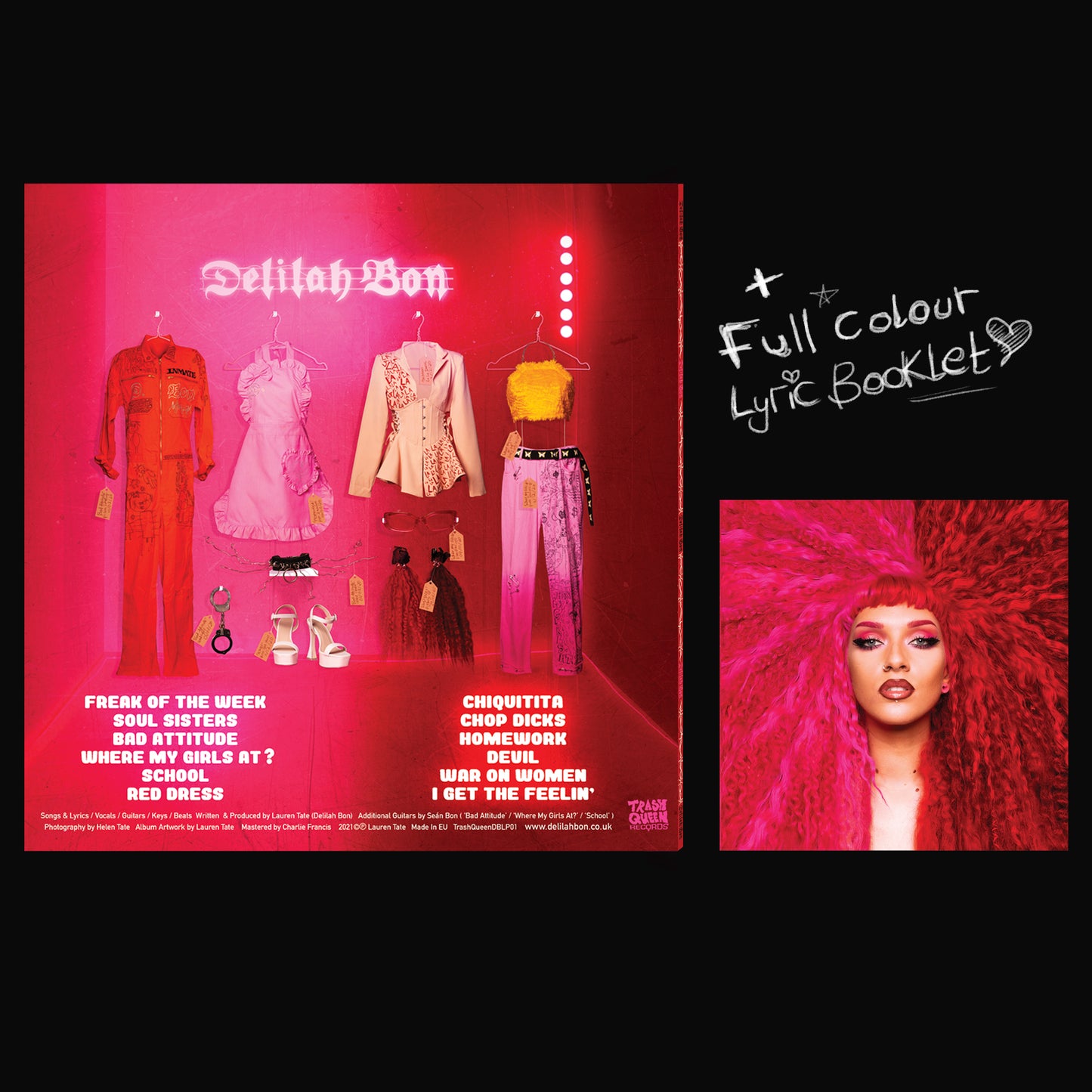 'Delilah Bon' Debut album (Alternate Artwork Splatter Vinyl) 2021 Limited Stock