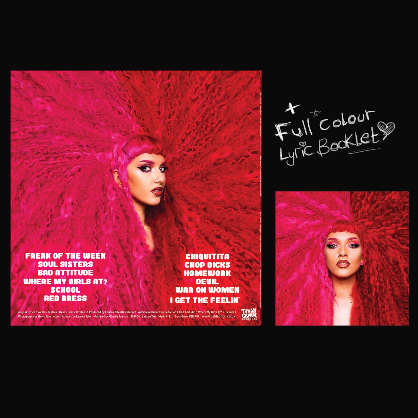 'Delilah Bon' Debut album (Alternate Artwork Splatter Vinyl) 2021 Limited Stock