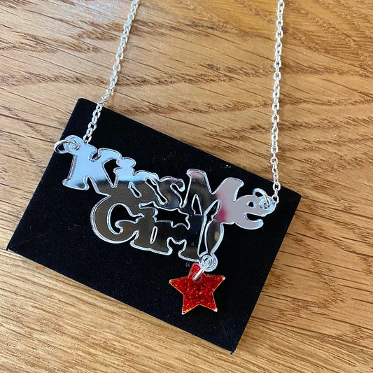 Hands Off Gretel Kiss Me Girl Necklace