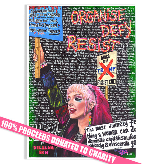 'ILLEGAL ALIENS' A4 Fan Art 100% Charity Donation *NEW*