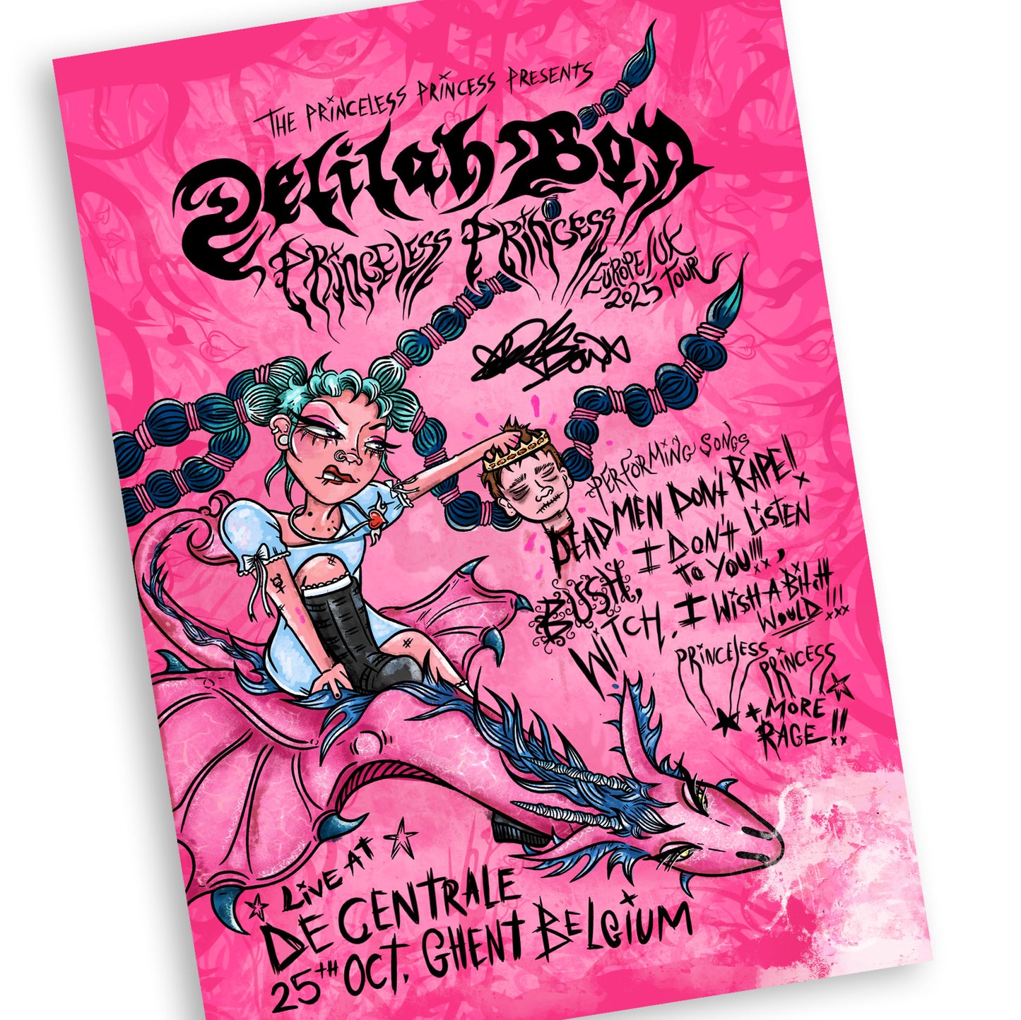 European Tour & UK 2025 Local Gig Posters Ltd Edition SIGNED