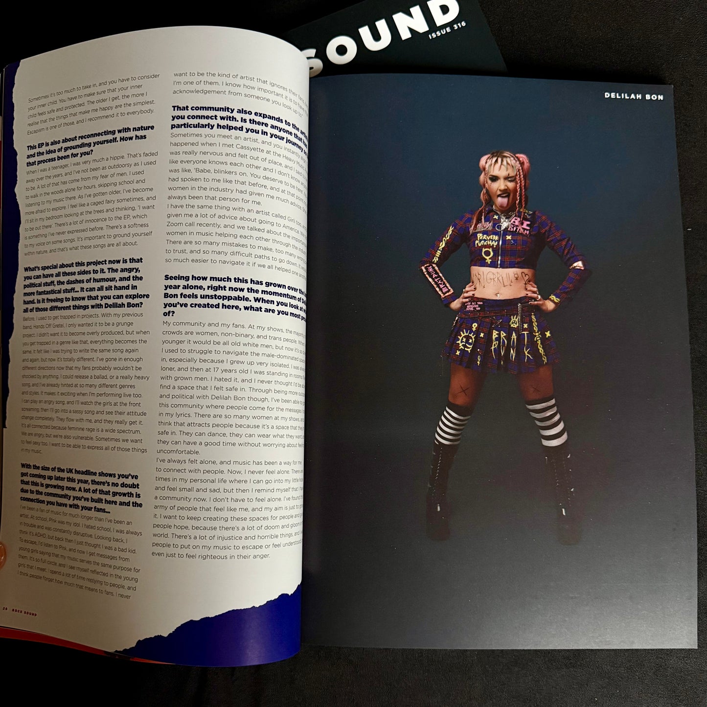 Rock Sound Issue 316 Limited Edition Signed by Delilah Bon