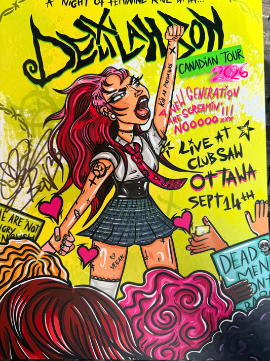Canada Tour  Local Gig Posters Ltd Edition SIGNED (32 per show)