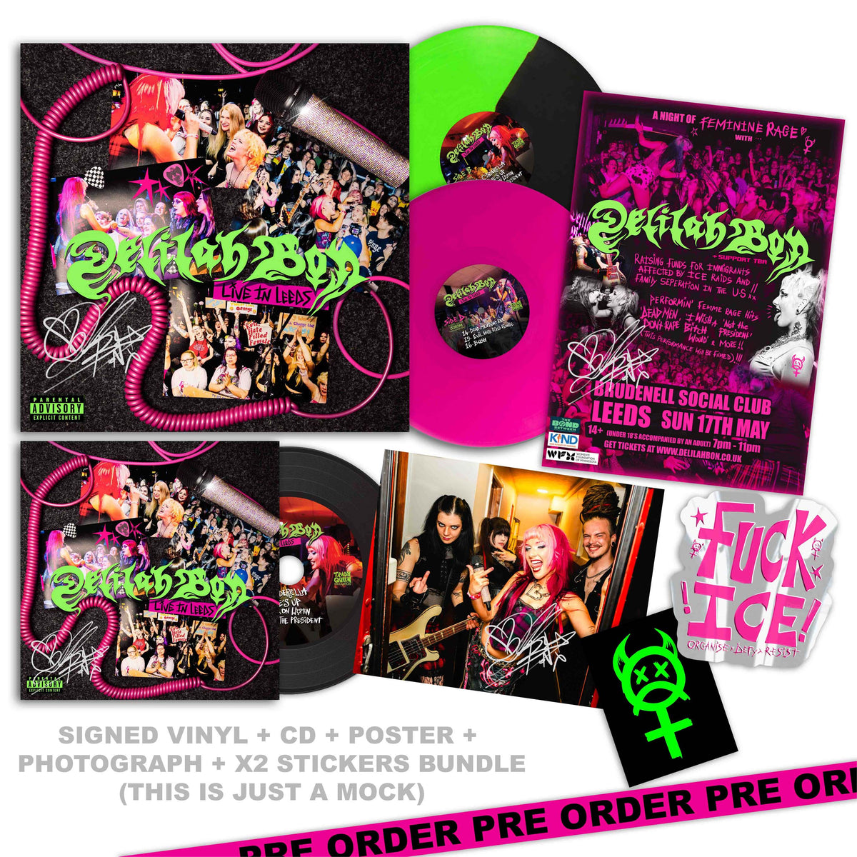 'Live In Leeds' (Signed) Vinyl / CD / Poster / Photo / Stickers Bundle (Pre Order)