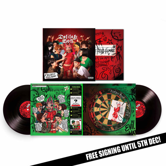 Evil, Hate Filled Female Heavy weight Black Double Gatefold Vinyl